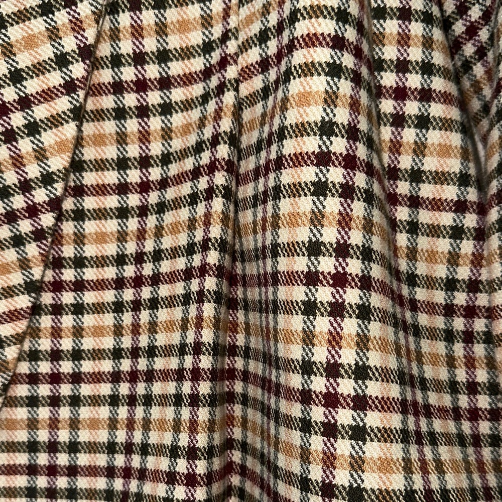 Tahari ASL Plaid Blazer- Black/Tan/Green/Maroon - Picture 3 of 4
